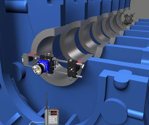 sistema di allineamento laser