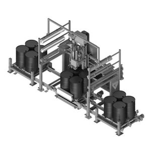 sistema di riempimento per fusti su pallet 1