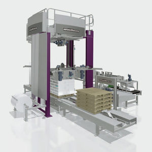 pallettizzatore con avvolgitrici