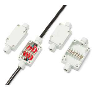 scatola di raccordo da parete / IP65 / in PBT / con premistoppa