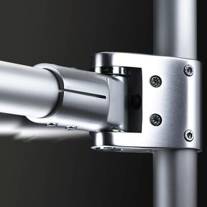 connettore per tubi tondo / in alluminio / appoggio pendolare