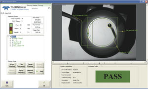 software di visione per macchina industriale