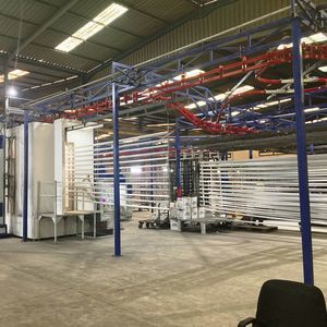 linea di verniciatura a polvere automatica 1