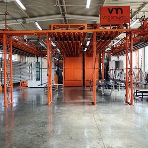 linea di verniciatura a polvere manuale