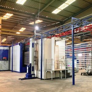 linea di verniciatura a polvere manuale