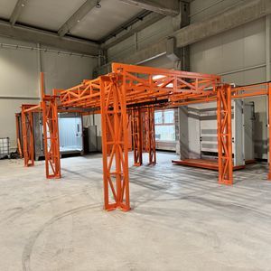 linea di verniciatura a polvere manuale