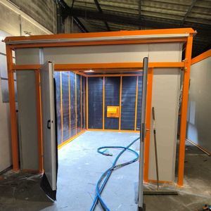 cabina di sabbiatura ad aspirazione