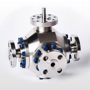 valvola multi-vie / a sfera / a leva / con attuatore elettrico