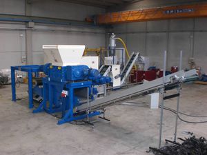 linea di mulino con trituratore