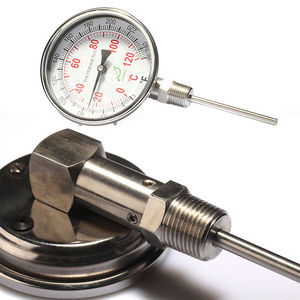 termometro bimetallico / analogico / avvitabile / in acciaio inossidabile