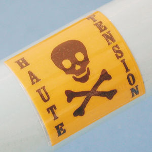 etichetta per marcatura cavi / autoadesiva / in PVC