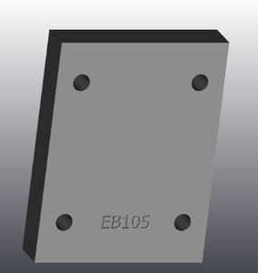 piastra d'appoggio in ghisa