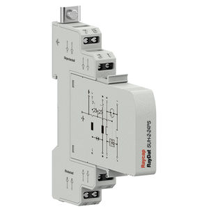 limitatore di sovratensione per alimentazione elettrica / per linea di trasmissione dati e telecomunicazione / modulare / a scarica di gas