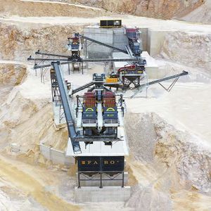 gruppo di frantumazione e setacciatura fisso