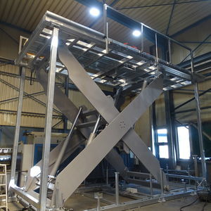 piattaforma elevatrice a forbice da officina