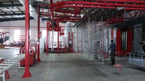 linea di verniciatura a polvere automatica