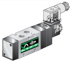 distributore pneumatico azionato tramite solenoide