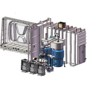 macchina per deposizione PVD / per evaporazione termica / di pellicola metallizzata / sottovuoto