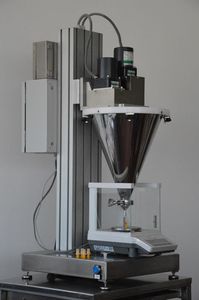 unità di dosaggio semiautomatica / per l'industria farmaceutica / per polvere / di granulato