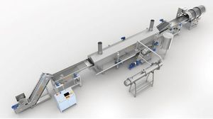 linea di produzione di chips semiautomatica