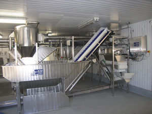 linea di trasformazione per gamberetti