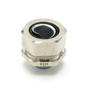 pressacavo in ottone nichelato / in acciaio inossidabile / IP66 / filettato