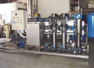 unità di purificazione di acqua di processo