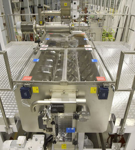 impastatrice industriale di portata in continuo