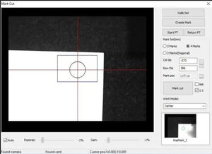 sistema di scanner per taglio