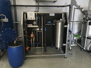 unità di purificazione di acqua di processo