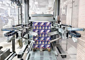 pallettizzatore a portale / a strati / dal basso / robotizzato