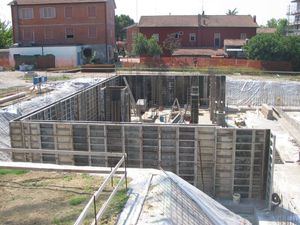 cassaforma a ripresa / di pareti / in acciaio / di grande altezza