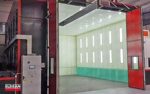 cabina di verniciatura chiusa