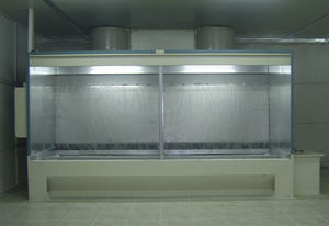 cabina di verniciatura aperta
