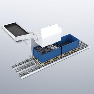 sistema di smistamento di container
