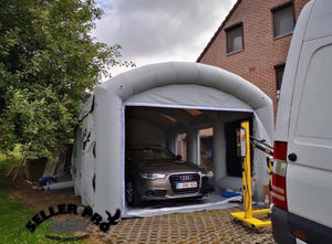 cabina di verniciatura aperta