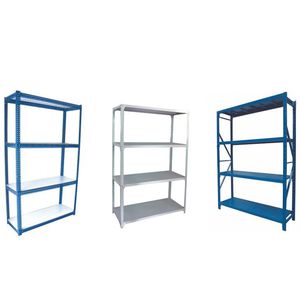 scaffalatura con angolari forati