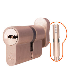 serratura a camme / a chiave / per porta / in ottone