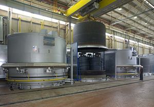 forno per trattamento termico / di ricottura / a campana / elettrico