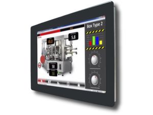 panel PC con touch screen resistivo a 5 fili