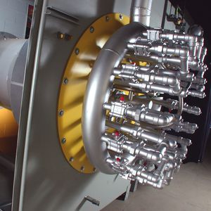 bruciatore con ugello di miscelazione