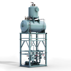 degasatore per acqua di alimentazione di caldaia