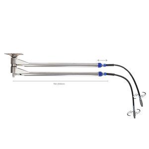 braccio articolato per montaggio a soffitto