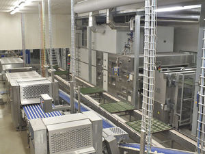 linea di produzione di baguette