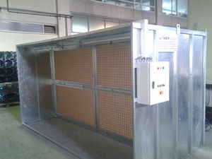cabina di verniciatura aperta