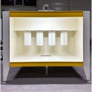 cabina di verniciatura a polvere chiusa