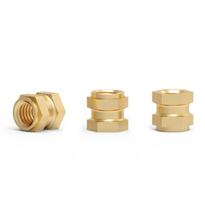 Inserti Filettati M6 40 Dadi Inserti Zigrinati M6x6x8mm In Ottone - Per Plastica, Con Filettatura Femmina, Per Fusione A Caldo Inserti Dado Zigrinati