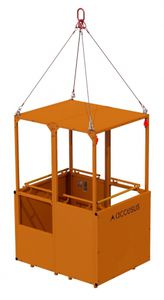 piattaforma di sollevamento / sospesa / per cantiere / porta-operatore
