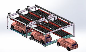 piattaforma di parcheggio scorrevole