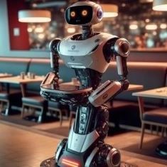 robot di consegna per cibo